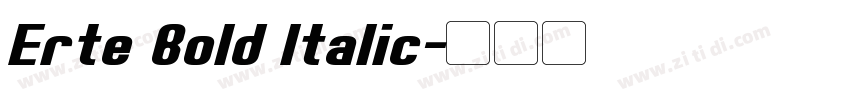 Erte Bold Italic字体转换